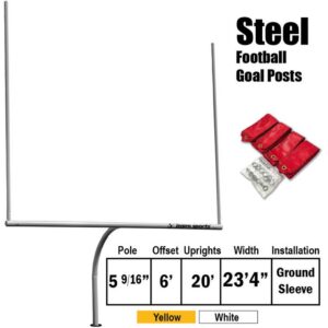 Official High School Football Goal Post 6' Offset