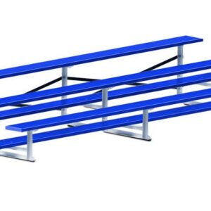 Three-Row Powder-Coated Bleacher (Standard Aluminum & Galvanized -OR- All Aluminum)