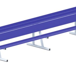 Players Bench With Shelf (Powder Coated), 7-1/2', 15', 21' & 27' Sizes